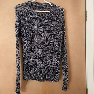 Black and white sweater